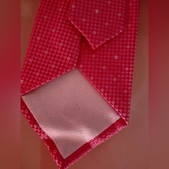 Chanel Pink Baby CC Tie - Picture 5 of 7